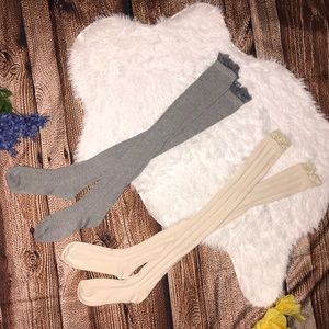 thigh high knit socks